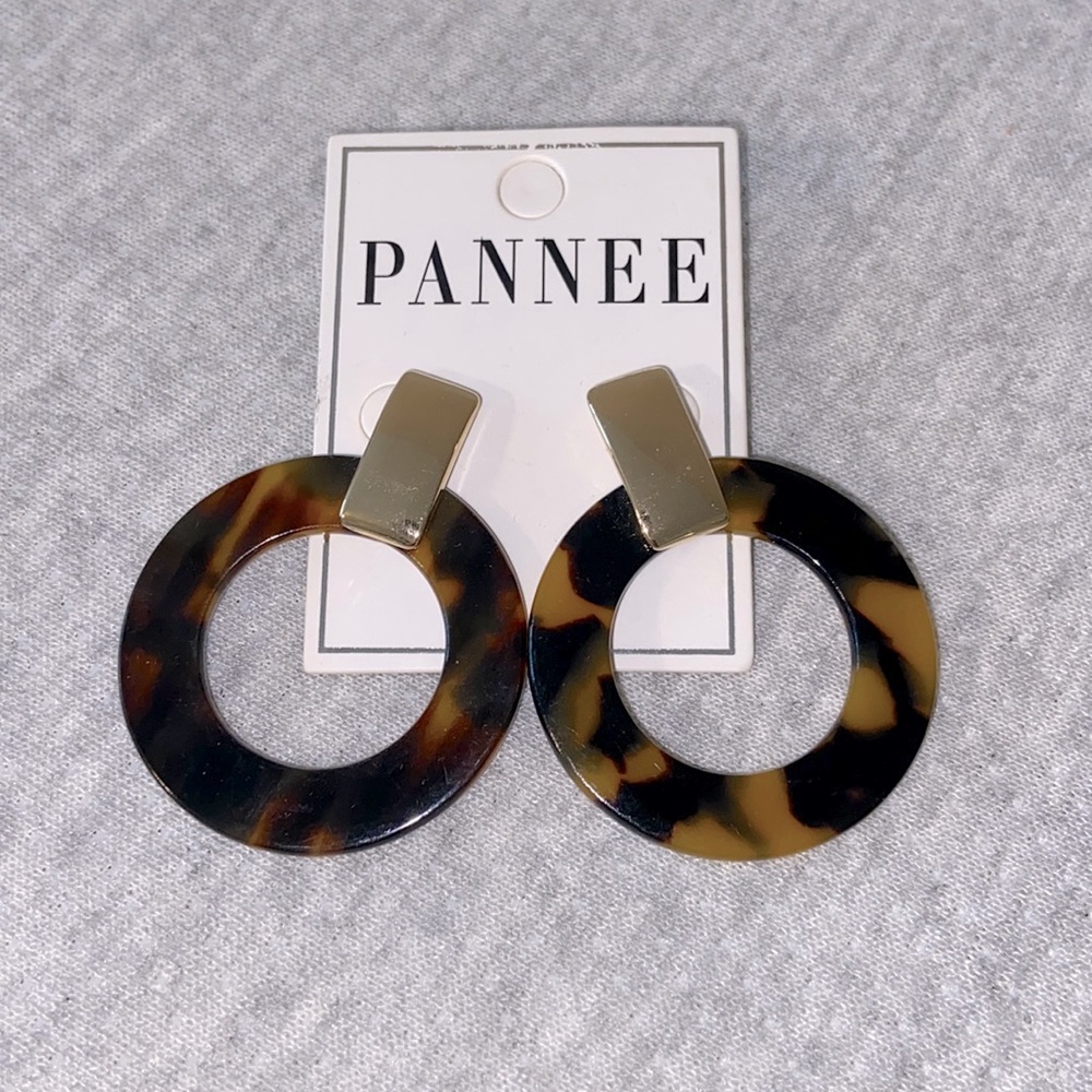 Gold Tortoise Hoops